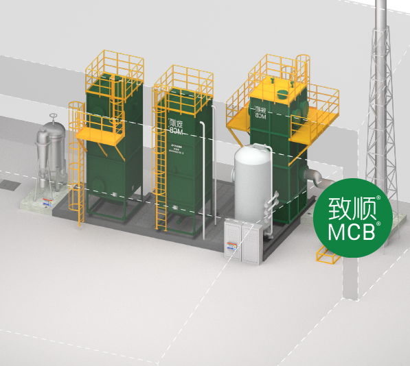 PP/PE plastic sewage and waste gas treatment system